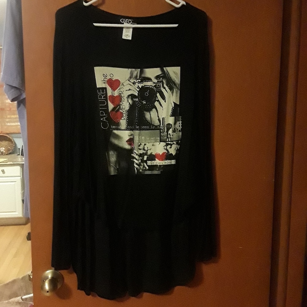 Beautiful Long Sleeve, High Low, Tee Shirt.